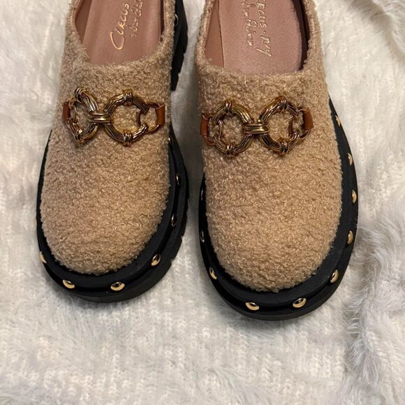 Circus NY Tan and black chunky platform clogs #chunkyshoes - Picture 3 of 5